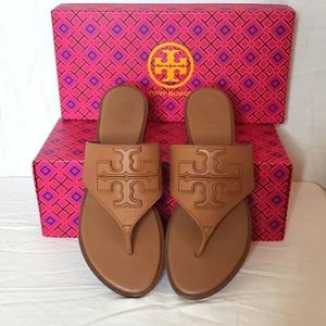 Tory Burch Weston Full Logo Thong Sandal